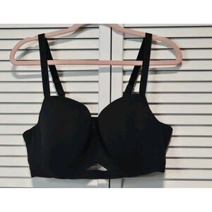 Thirdlove 24/7 Pima Cotton T-Shirt Bra Underwire Molded Cups Black Size 44C EUC